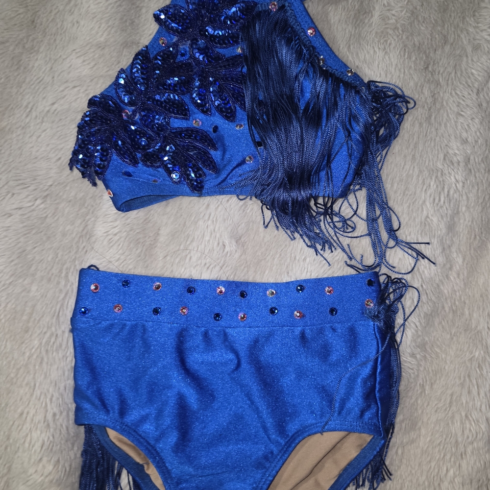 Sparkling Sapphire Kids Dance Costume